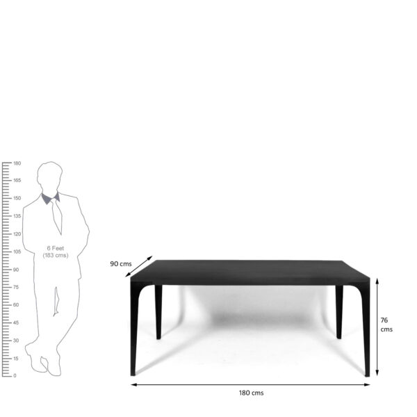 The Attic Meubles Dining Table Walnut, Solid Wood dining table for 6 & 8