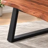 The Attic Live Edge Coffee Table, Honey Matte Finish