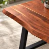 The Attic Live Edge Coffee Table, Honey Matte Finish