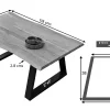 The Attic Live Edge Coffee Table, Honey Matte Finish
