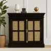 The Attic Oregon Sideboard Small Walnut cane,Walnut Matte Finish