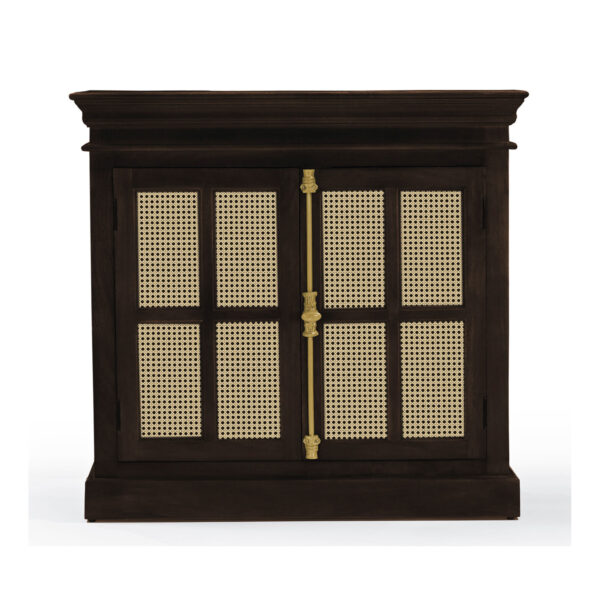 The Attic Oregon Sideboard Small Walnut cane,Walnut Matte Finish