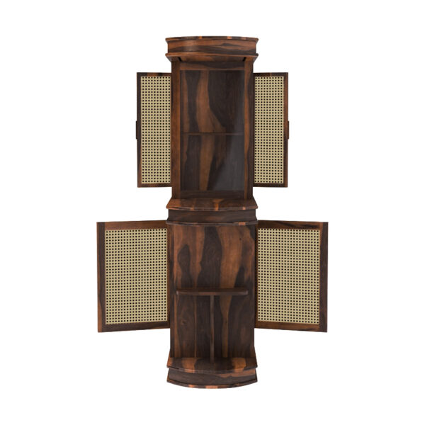 The Attic Jaigarh Bar Cabinet|Walnut Finish
