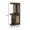 The Attic Jaigarh Bar Cabinet|Walnut Finish