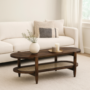 The Attic Memphis Coffee Table, Walnut Coffee Table