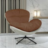 The Attic Shella Lounge Chair, Brown, Light Grey
