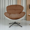 The Attic Shella Lounge Chair, Brown, Light Grey