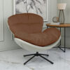 The Attic Shella Lounge Chair, Brown, Light Grey