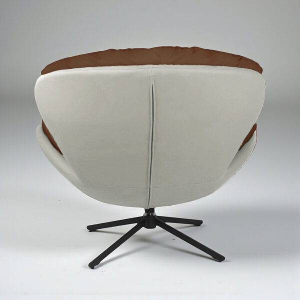 The Attic Shella Lounge Chair, Brown, Light Grey