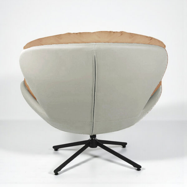 The Attic Shella Lounge Chair, Brown, Caramel, Cream