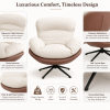 KL-2415C (6) The Attic Shella Lounge Chair,Brown, Peach, Beige