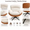 KL-2415C (6) The Attic Shella Lounge Chair,Brown, Peach, Beige