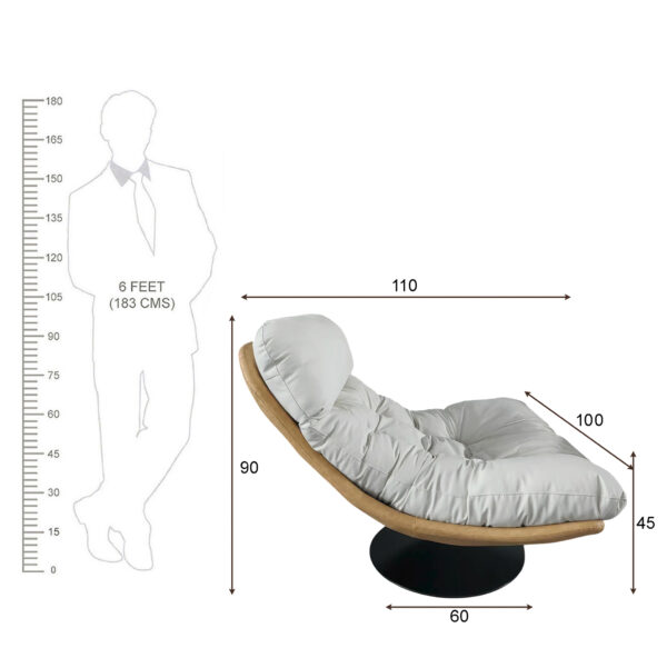 The Attic Nest Lounge Chair,Chocolate