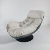 KL-2416C (5) The Attic Nest Lounge Chair, Steel Grey & Ivory