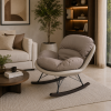 The Attic Rocksy Lounge chair,  Caramel brown & Cream