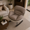 The Attic Rocksy Lounge chair,  Caramel brown & Cream