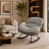 The Attic Rocksy Lounge chair,  Light Grey & Brown