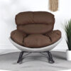 The Attic Rocksy Lounge chair,  Light Grey & Brown
