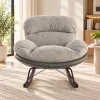 The Attic Rocksy Lounge chair,  Light Grey & Brown