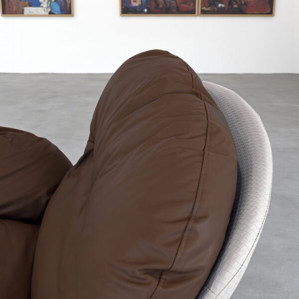 The Attic Rocksy Lounge chair,  Light Grey & Brown