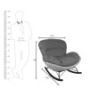 The Attic Rocksy Lounge chair,  Caramel brown & Cream