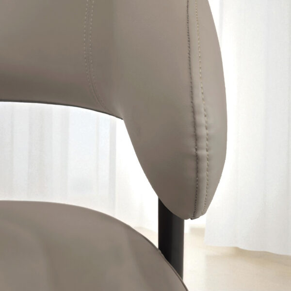 The Attic Orbit Dining Chair, Dining set of 2 chair, Warm Grey Finish