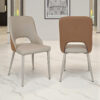 The Attic Biscotti Dining Chair, Dining set of 2 chair, Beige and Tan Finish