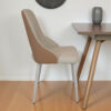 The Attic Biscotti Dining Chair, Dining set of 2 chair, Beige and Tan Finish