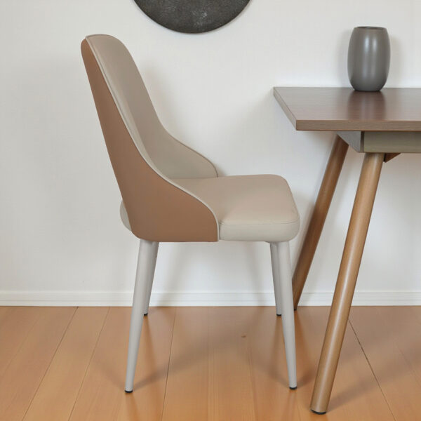 The Attic Biscotti Dining Chair, Dining set of 2 chair, Beige and Tan Finish