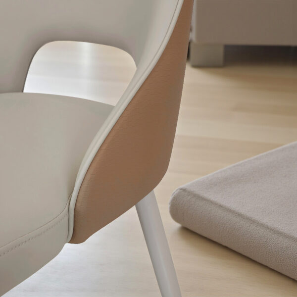 The Attic Biscotti Dining Chair, Dining set of 2 chair, Beige and Tan Finish