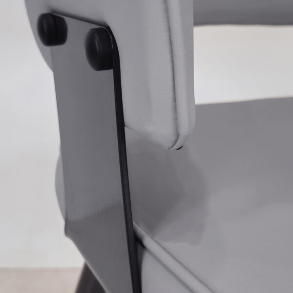 KL-2460 (6) The Attic Monarch Dining Chair, Dining set of 2 chair, Steel Grey Finish