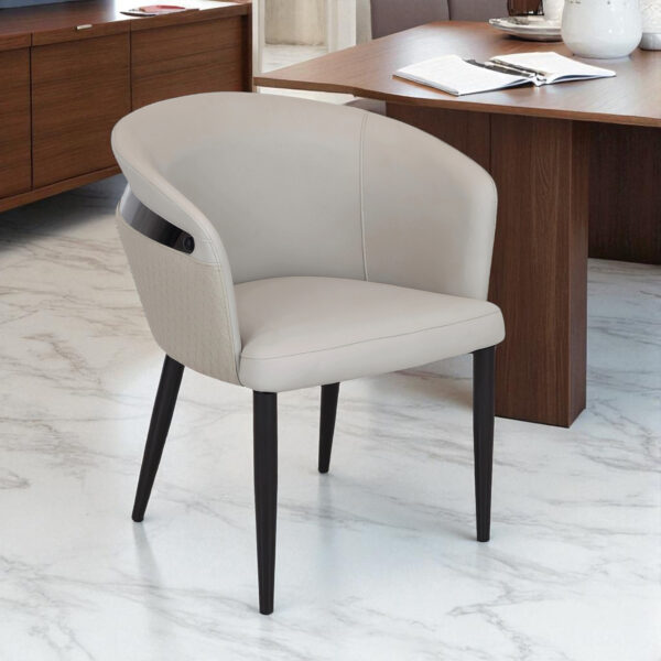 The Attic Sienna Luxe Dining Chair, Beige Finish