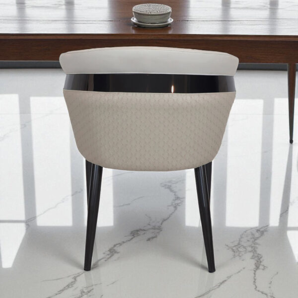 The Attic Sienna Luxe Dining Chair, Beige Finish