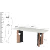 The Attic Lustra Dining Table 180 cms