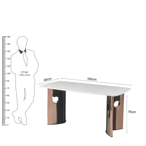 The Attic Lustra Dining Table 160 cms
