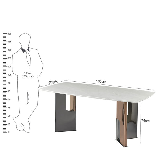 The Attic Opera Dining Table 180 cms