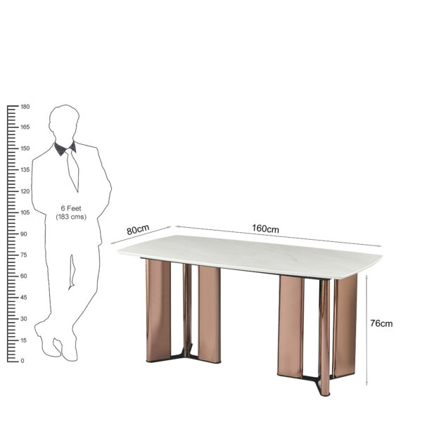 The Attic Elysia Dining Table 160 cms