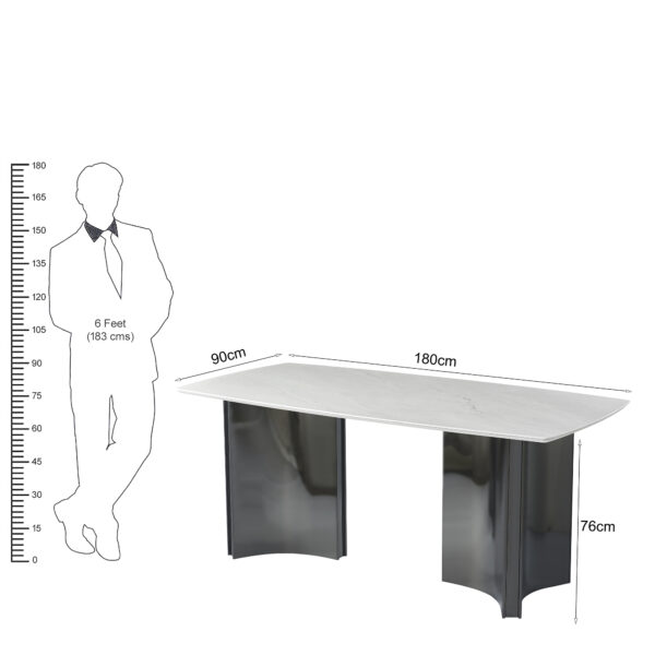 The Attic Prism Dining Table 180 cms