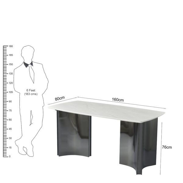 The Attic Prism Dining Table 160 cms