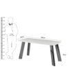 The Attic Elephanta Dining Table 160 cms - Titanium