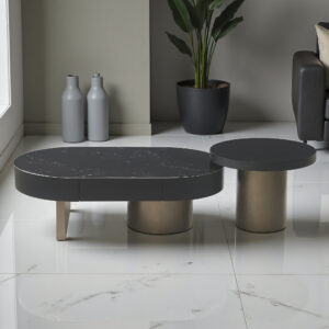 The Attic Noir Luxe Coffee Table Set of 2