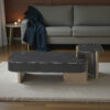 KL-2441 (2) The Attic Obsidian Luxe Modern Black Marble & Gold Coffee Table Set