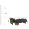 KL-2441 (8) The Attic Obsidian Luxe Modern Black Marble & Gold Coffee Table Set