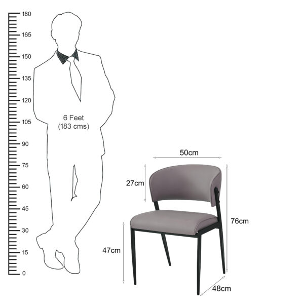 The Attic Arcello Dining Chair , Khakhi