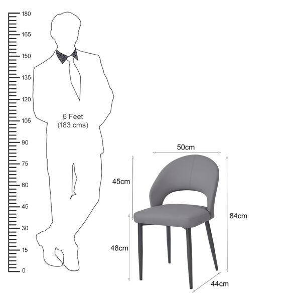 The Attic Ambric Dining Chair , Light Grey