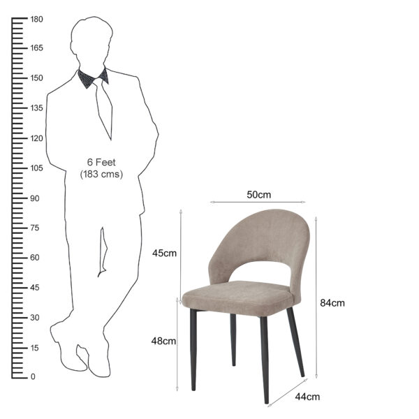 The Attic Ambric Dining Chair , Beige