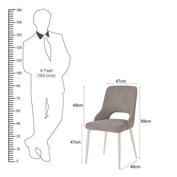 The Attic Biscotti Dining Chair , Beige