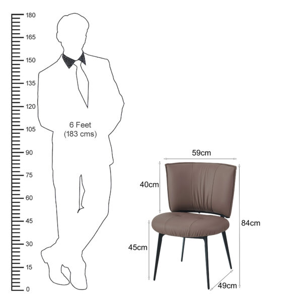 The Attic Movora Dining Chair , Light Brown