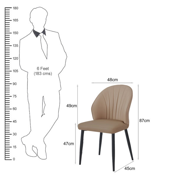 The Attic Arvion Dining Chair , Caramel