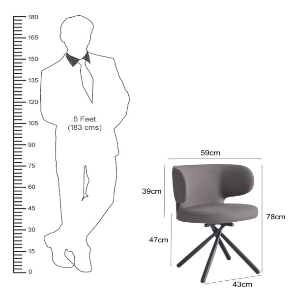 The Attic Nexillo Dining Chair , Light Grey